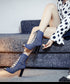 Denim Lace-Up Heel Boots